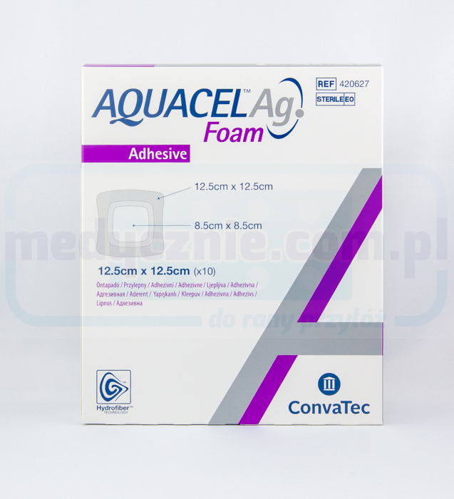 Aquacel Foam Ag Adhesive 19.8*14см багатошарова пінопластова пов'язка 1шт